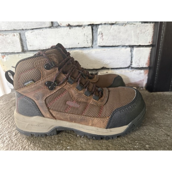 KEEN Utility Men Skokie Hiker Mid Carbon Toe WP Work Boots M7 W8.5 main image 5